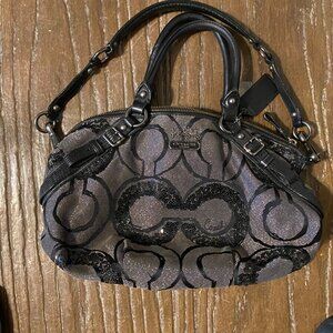Coach Madison Sequin Op Art Sophia Satchel handbag/purse
